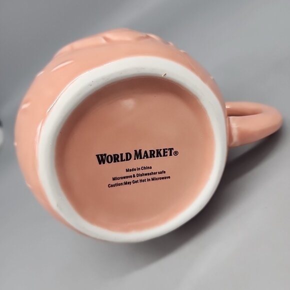 World Market Peach Fox Coffee Mug - Picture 3 of 4